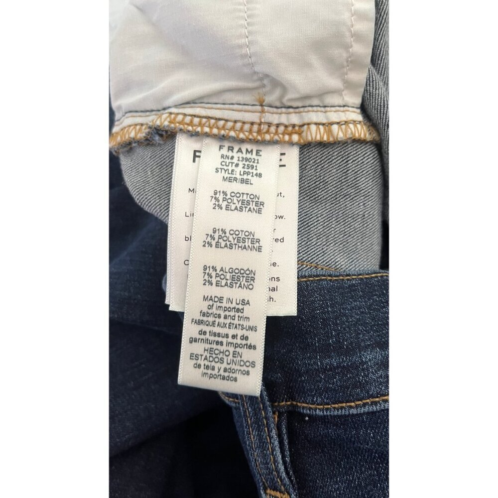 FRAME MERIBEL WIDE LEG FLARE SLIM FIT JEANS 26 - Picture 11 of 11